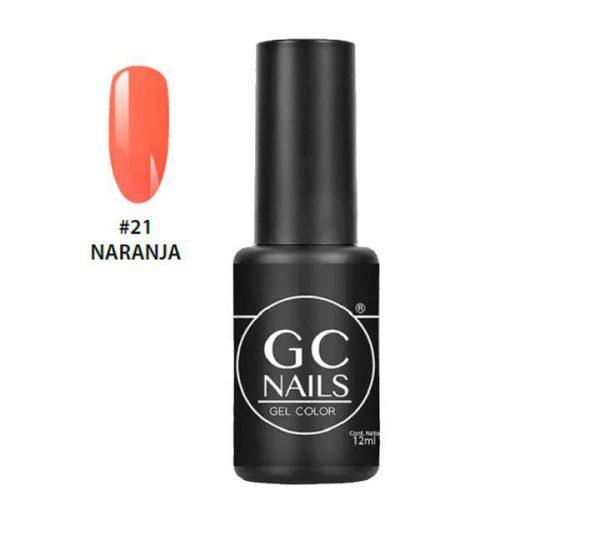 Esmalte En Gel 1 Paso 21 Naranja GC Nails