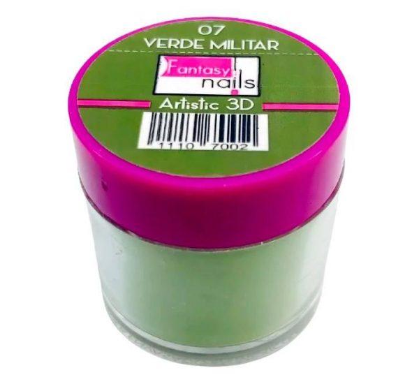 Acricolor Verde Militar #7 Fantasy Nails